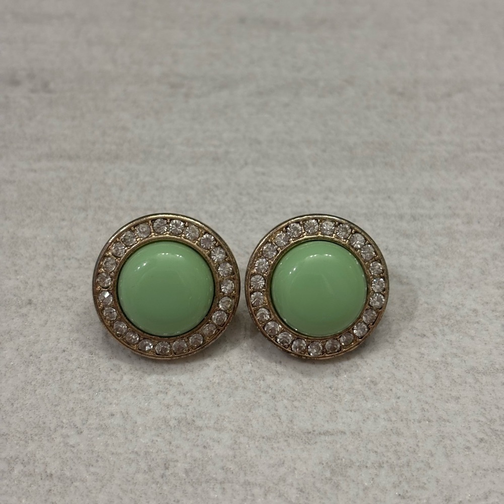 Aldo Round Stud Earrings with Diamond Accents